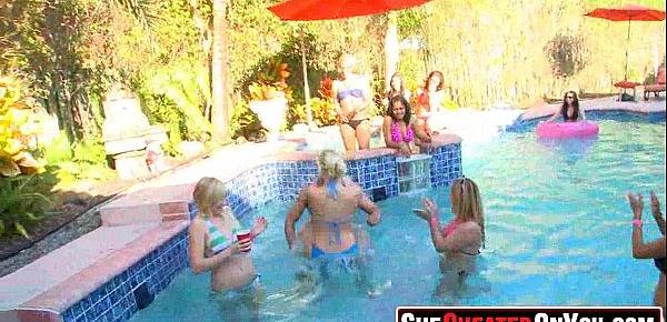  48  Cheating whores suck of stripper at cfnm party07